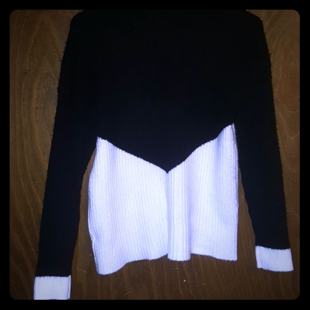 Margeaux & Ellie black and white sweater